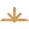 Ekena Millwork Kennewick Rough Sawn Timber Gable Bracket, Western Red Cedar, 72"W x 36"H x 2"D x 6"F, 12/12 Pitch GBW072X36X0206KEN00RWR - alternate 1